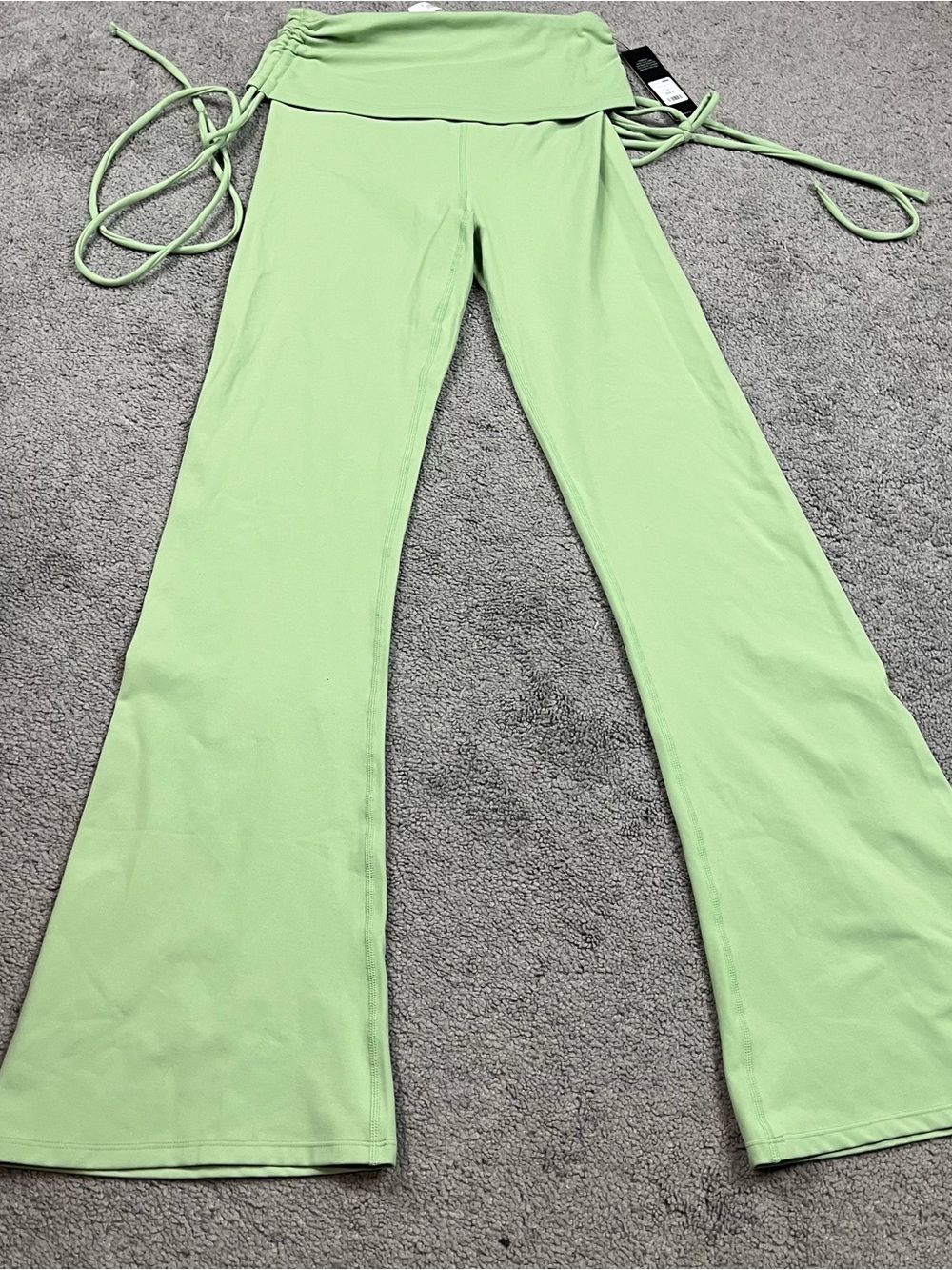 Fashion Nova Light Green Active Bootcut Flare Pants